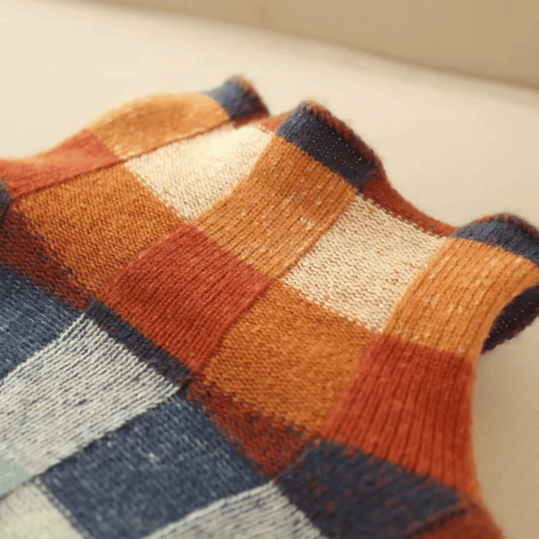 Suvi™ | Turtleneck med lapptäcke i kashmir