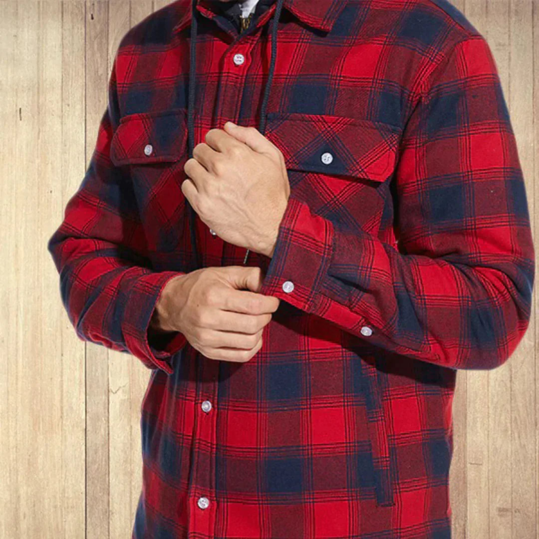 Tim™| Snygg Flanelljacka i Skjortdesign