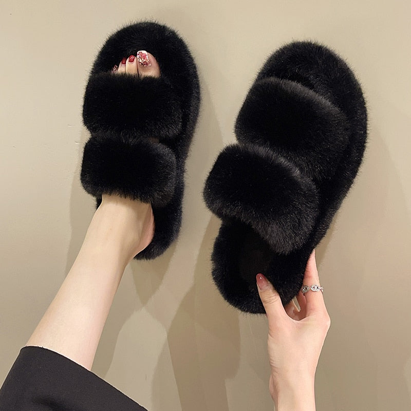 Fluffy™ Tofflor Som Håller Dina Fötter Varma