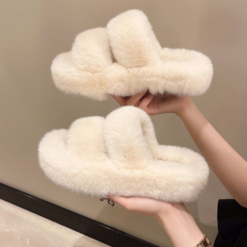 Fluffy™ Tofflor Som Håller Dina Fötter Varma