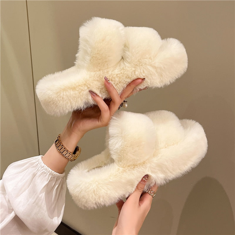 Fluffy™ Tofflor Som Håller Dina Fötter Varma