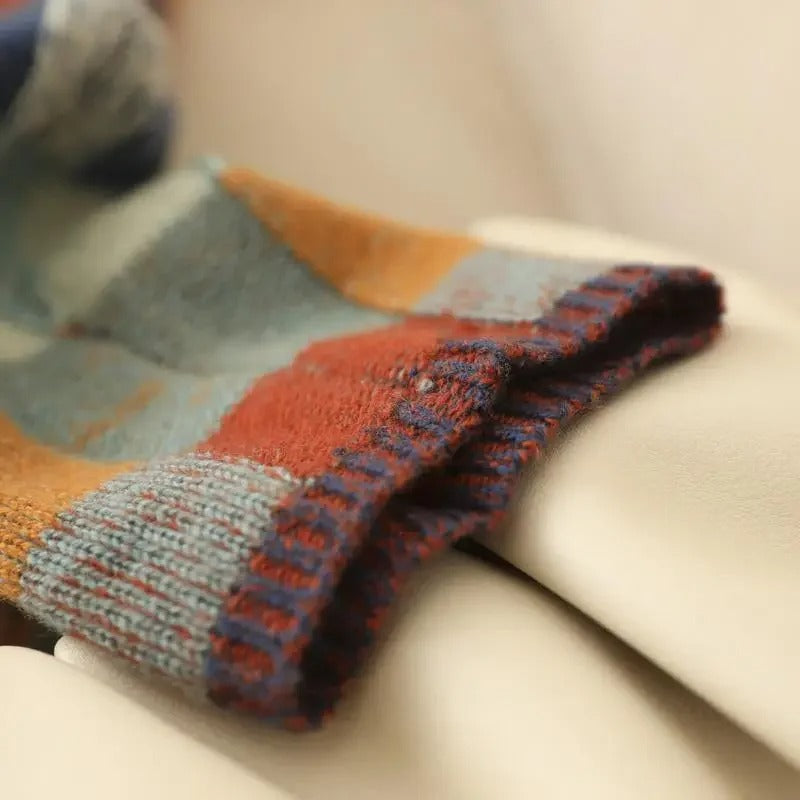Suvi™ | Turtleneck med lapptäcke i kashmir