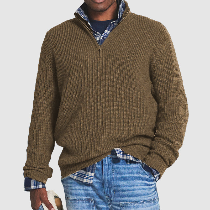Sander™ | Kashmir Zip-Up Business Casual Pullover För Män