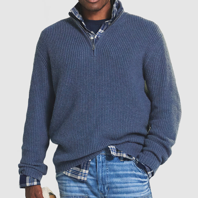 Sander™ | Kashmir Zip-Up Business Casual Pullover För Män