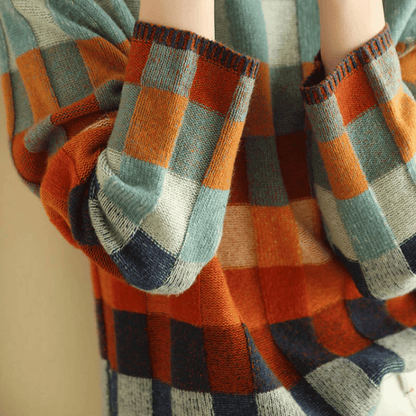 Suvi™ | Turtleneck med lapptäcke i kashmir