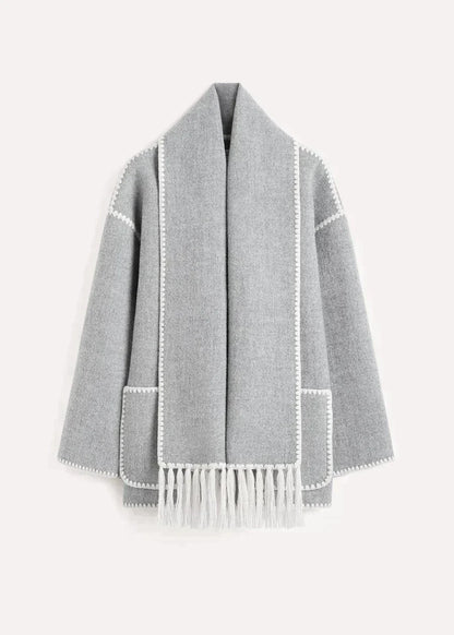 Sarah™ | - Höstens heta oversized jacka och scarf i ett!