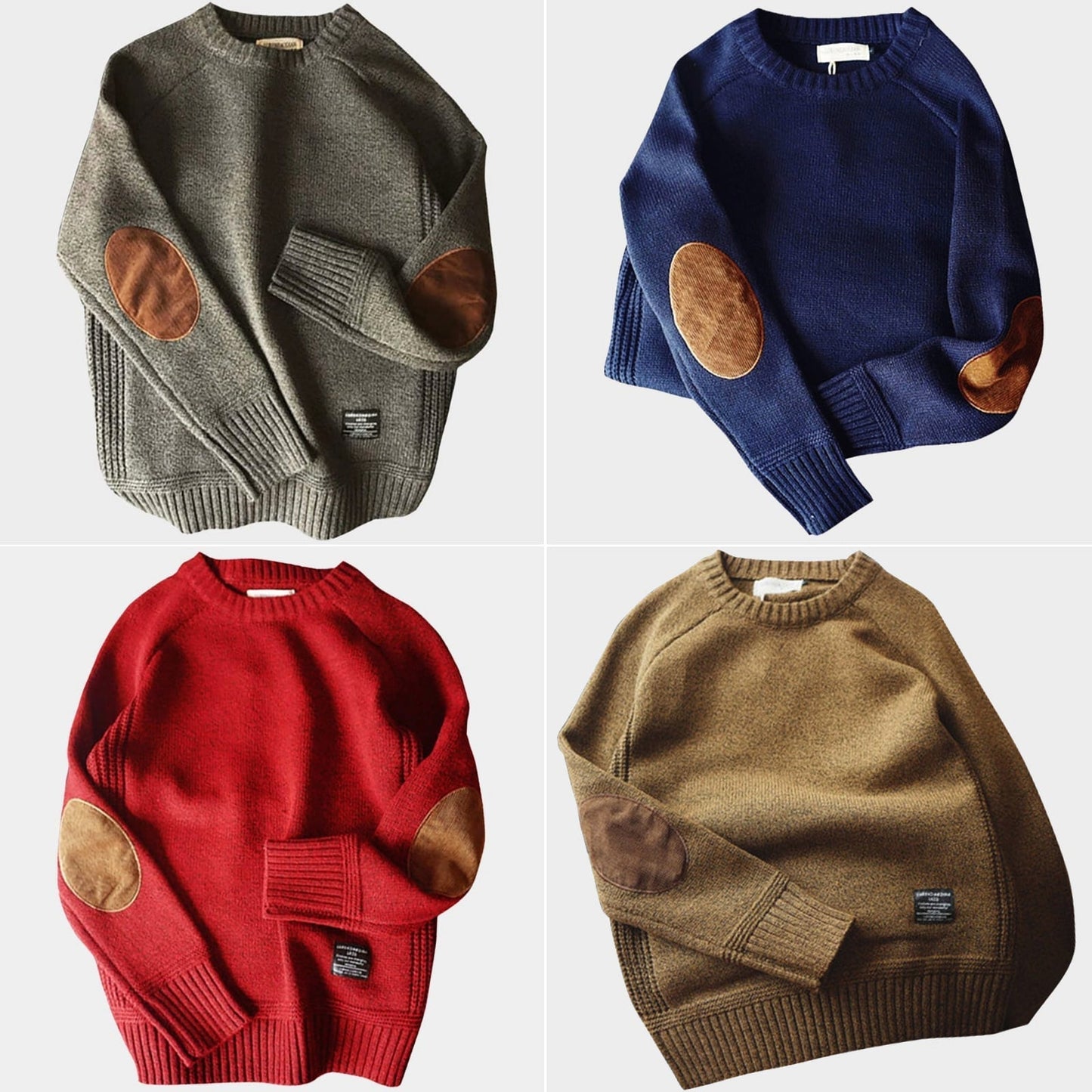 Emilio™ - Pullover Tröja med Lapptäcke