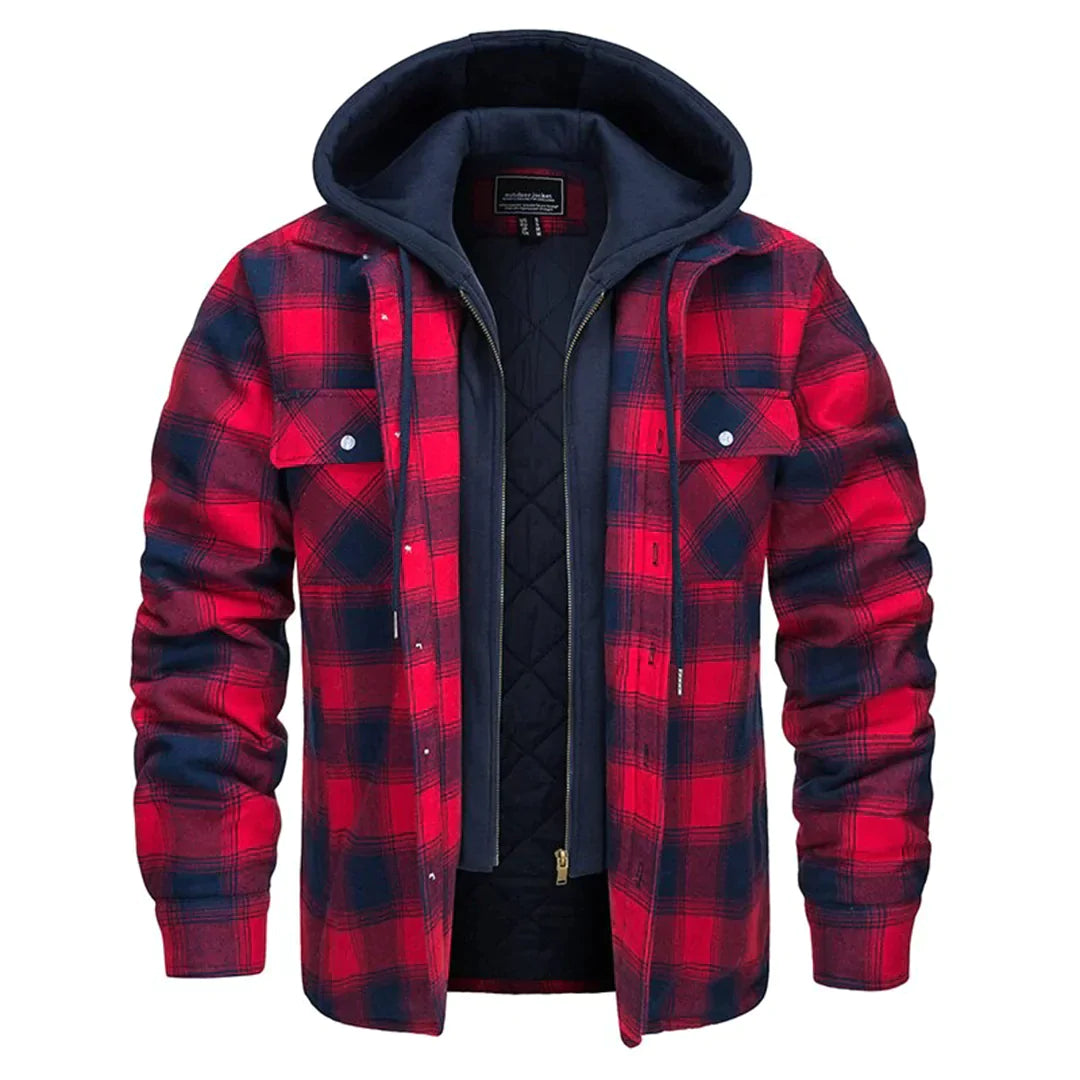 Tim™| Snygg Flanelljacka i Skjortdesign