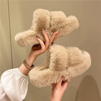 Fluffy™ Tofflor Som Håller Dina Fötter Varma